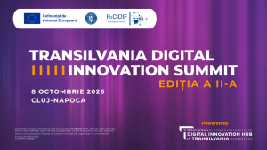 Poster oficial Transilvania Digital Innovation Summit 2026 la Elitis Events Center, Cluj-Napoca